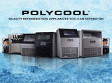 POLYCOOL Commercial Ice Maker Machine, up to 75kg/24hr, Timer & Self Cleaning Programs V219-FDSICMPY75KA