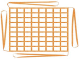 Cargo Net 1x1M Polyester Sling Hoisting Net 300 KG High Load Capacity Wear Resistance Square Mesh V1366-AZ2-W-15654
