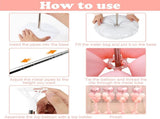 2Pcs Adjustable Metal Balloon Column Stand Kit with Water Base for Birthday Wedding Party V1107-CS-CJBUDJLZ