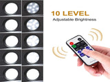 Linkable Under Cabinet LED Lighting 12V Slim Aluminum Dimmable Puck Lights Direct Wired with RF V1171-CC-CW004-EU