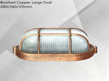 Brushed Copper Large Oval LED Explosion-Proof Light 280160105mm Christmas Anti-Corrosion Premium V1221-XM-LB7793-GM205
