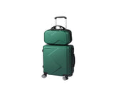 Slimbridge 2pcs 20"Travel Luggage Set Green LG1006-GN