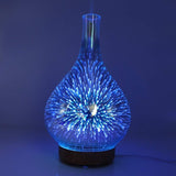 Essential Oil Aroma Diffuser - Mirror 3D Fireworks USB Aromatherapy Mist Humidifier V238-SUPDZ-12878460125264