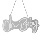 Oh Neon Sign Acrylic USB Powered Wall Decor Neon Light for Bar Wedding Holiday Party Birthday V1294-YM0706-3119230136412