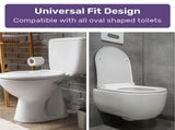 EQUIPMED Raised Over Toilet Seat, 10cm Riser, 125kg Capacity, Raiser with Lid, White V219-HELSBSEQTS7A