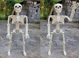 2PCS Skeleton Decorations 35.4 Inch Plastic Posable Spooky Full Body Skeleton Haunted House Prop for V1294-YM0901-3115240091911