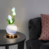 Blue Tulip Night Light - Floral Table Lamp for Bedroom Ambiance V888-ELOSUNG25599