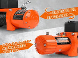 ZESUPER 12V Electric Winch 14500lbs Synthetic Rope Wireless Remote 4X4 4WD Car V211-AUEB-ZEEW007