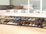 4-Tier Stainless Steel Shoe Rack Storage Organizer to Hold up to 20 Pairs of Shoes V178-84995