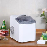 Ice Maker Countertop, Portable Ice Machine with Carry Handle, 26.5lbs Per Day, 9 Cubes in 6 Mins, V1197-JD-1215
