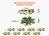 Flower Ball Arrangement Bouquet 10 PCS, 240 mm Diameter Artificial Flower Balls Wedding Table V952-ZSHQQXXBSBS9XFFOK001V0