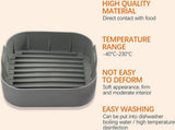 Airfryer accessories - Silicone baking dish - 2 pieces - Hot air fryer - Baking tins - Baking paper V1188-NK-BOL-166