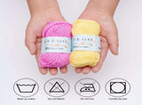 10-pack Cotton Knitting Crochet Yarn, 49m per roll, MultiColor V1237-ZY-506-0282