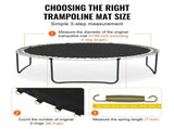 Replacement Trampoline Mat, Jumping Mat Fits 15ft Frame, Universal Jumping Mat for 15ft Round V952-YXBCTD15YC96ZR38WV0