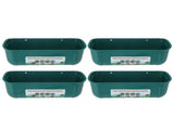 4pcs Large Chicken Feeder Feed Trough with Clips Hanging Fence Feeders for Goat Duck Goose Livestock V1294-YM0901-3111240029113