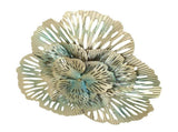 Metal Wall Decor Modern Stylish Triangular Ginkgo Flower Iron 3D Wall Sculpture for Living Room V1294-YM0626-3115220150211
