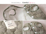 Beige XXL Size 52x40cm Fleece-lined thickened dog vest - Cotton Fleece Lined Harness Compatible V888-ELOSUNG53933
