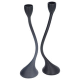 Candle Holder Zinc Alloy High Foot European Style Romantic Simple Retro Black Candlesticks for Bar V1294-YM0715-3115220047511