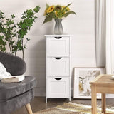 VASAGLE Floor Cabinet with 3 Drawers White V227-9101101071000