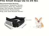 White car bed, carrier for car, pet travel accessories, transport in car, car seat, V1106-136-GRA-08632