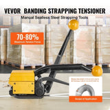 Steel Strapping Tool for 13-19 mm Width, 3-in-1 Manual Belt Packaging V952-SDGDKZGJDJT04MNNHV0