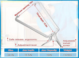 2 Pcs 24 Inch Locking C Clamp Large Opening Jaws Pliers Adjustable with Grip Swivel Pads Alloy Steel V1259-DP01-A-5762