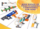 Missile Filled Foam Rocket Launcher Compatible for Nerf N-Strike Elite Series 10pcs,purple V1259-DP01-A-623