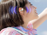 Wireless Open Ear Headphones Bluetooth 5.4 Stereo Sound Earphones with Charging Case Beige V1263-JX-7110-1