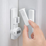 White 90 Degree Barn Door Lock,Mechanical Password Lock,Flip Latch with Combination,3 Digit Password V1188-CYX-LHJ-230