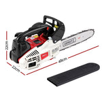 Giantz 25cc Petrol Chainsaw 10" Bar E-Start Tree Pruning Chain Saw CSAW-25CC-N-10SC-RDWH