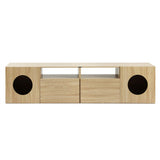 Artiss 185CM TV Unit with Cat House Storage Cabinet Pine FURNI-N-TV180-CAT-WD-AB