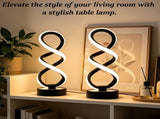 White Infinity-Shaped Night Light 2-Pack Night Light Ambient Lighting Modern Home V1347-124-WHI-46792