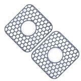 Pack of 2 Silicones Sink Liners For Kitchen Sink Protectors Pad Dishwasher Safe Heat Resistant V1369-AZ3-W-14024