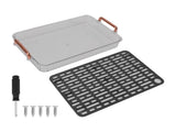 Tea Tray Rectangular Double Layer Drainage Rack Tea Serving Tray for Parties Coffee Table Kitchen V1294-YM0901-3118230273114
