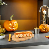 1Pc Pumpkin Shaped Cutting Board Beige for Cheese Meat Serving V1192-AZ-W-21405