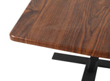 Levede Mobile Standing Desk Foldable Brown Fold DT2003-FOLD