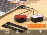 Bike light - IPX6 waterproof - Front and rear light - Rechargeable - Type-C charging port - 56 V1259-DP01-BO-35