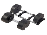 Powertrain Eon Dial Up 72KG Adjustable Dumbbells Pair - Black DMB-B10-036-2