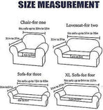 2 Seater High Elasticity Washable Sofa Cover Easy to Install Furniture Protector V1263-JX-3541
