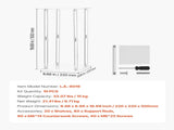 Wedding Flower Stand, 10PCS 50cm Column Flower Stand, Floral Stands with Acrylic Laminate, V952-HLHJLFT10J505M19U001V0