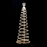 Samland Led 185cm Spiral Rope Light Christmas Tree Star Motif Warm White V1060-17003