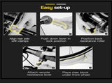 PROFLEX Indoor Bicycle Trainer - Bike Cycling Stationary Magnetic Stand Training V219-FTNBIKPRFAFMT