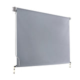 Instahut 3X2.5M Outdoor Blinds Awning Roll Down Screen Fabric Blinds Outdoor Window Shade Grey AWN-B-DOWN-SC-30-GREY