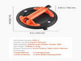 Vacuum Cup, 203 mm Vacuum Glass Lifter with ABS Handle, 180 kg Max Lifting Capacity Tile V952-SDXP8YC240BAN6023001V0
