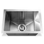 Cefito Kitchen Sink 45X30CM Stainless Steel Basin Single Bowl Silver SINK-3045-R010