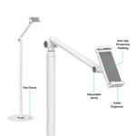 activiva Universal iPad & Tablet Floor Stand V186-ACA-TSTD-02WHT