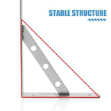 Stainless Steel Closet Rod Bracket, Clothes Shelf Support, Hanger Pole Brackets for Home and Closet V1366-AZ2-W-28457
