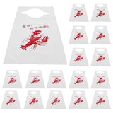 100 Pcs Disposable Crab Bibs for Lobster Eating, Bibs for Men, Women, and , Seafood Dining V1369-AZ3-W-21917