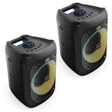 Majority PS100 - Bundled Party Speaker 40w Bluetooth Karaoke-DJ-Party-PA System - Black V398-MY-1000002979-2P
