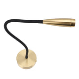 Flexible Gooseneck Wall Mount Lamp 3W 200 Lm Output Wall Mounted Reading Light Aluminum V1294-YM0901-3119250008011